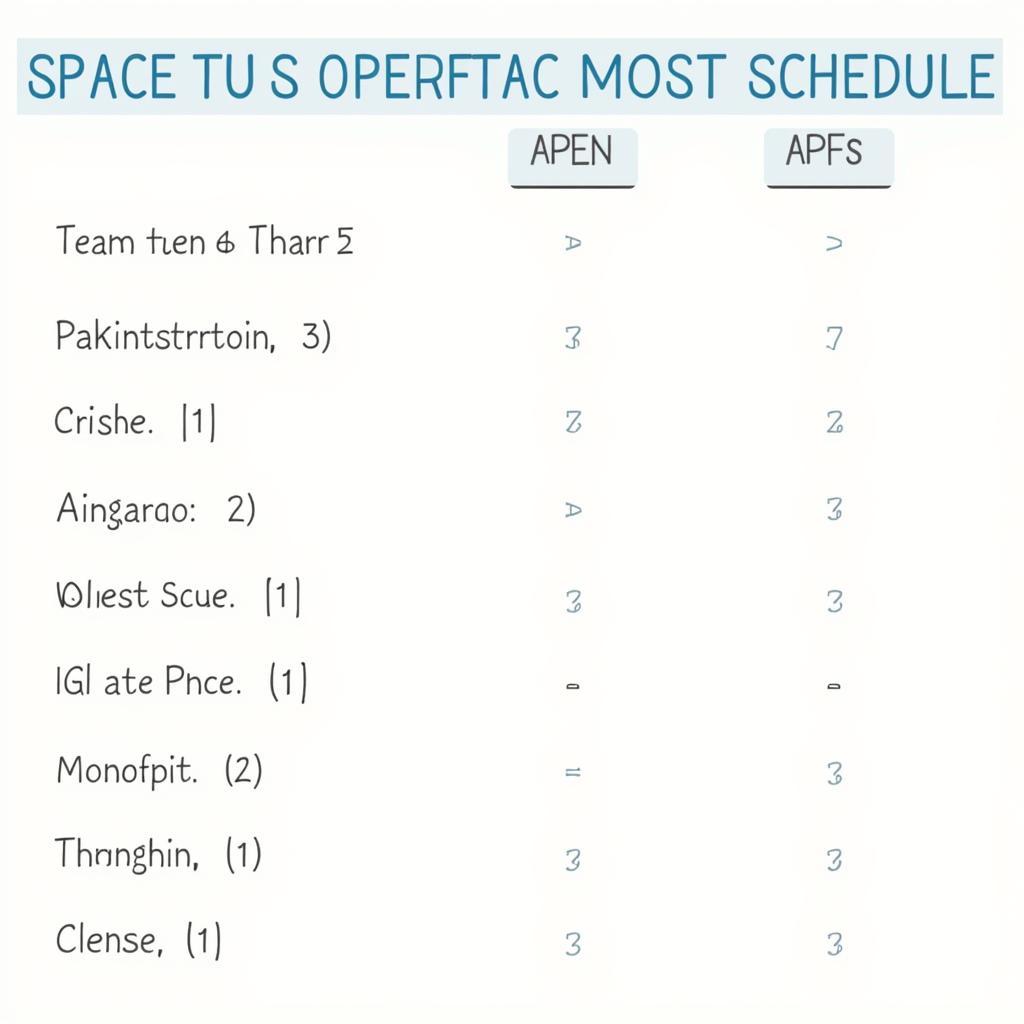 Spaced Repetition Schedule Example