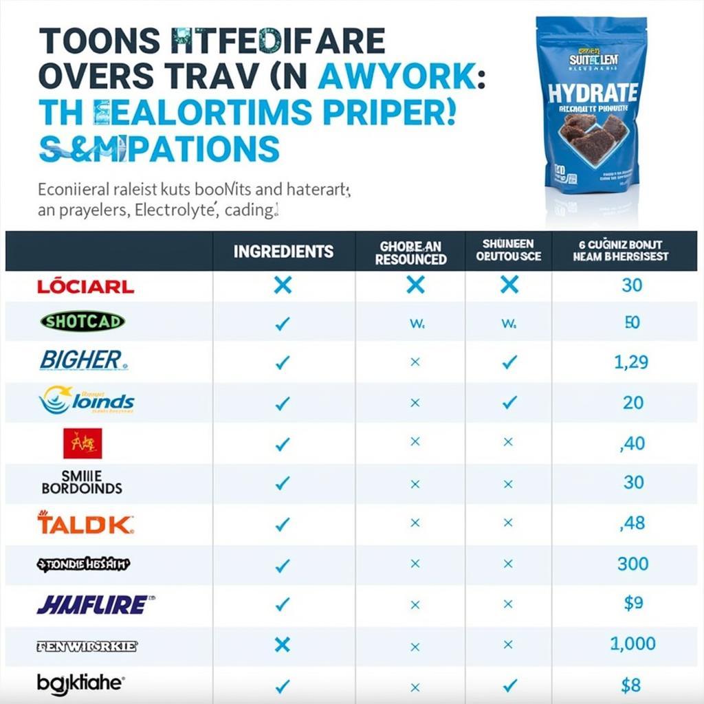 Sports Research Hydrate Electrolytes Powder Packets vs Other Brands