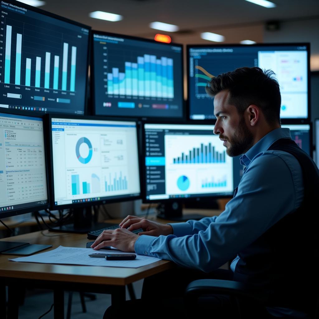 Senior Research Analyst working diligently at their computer