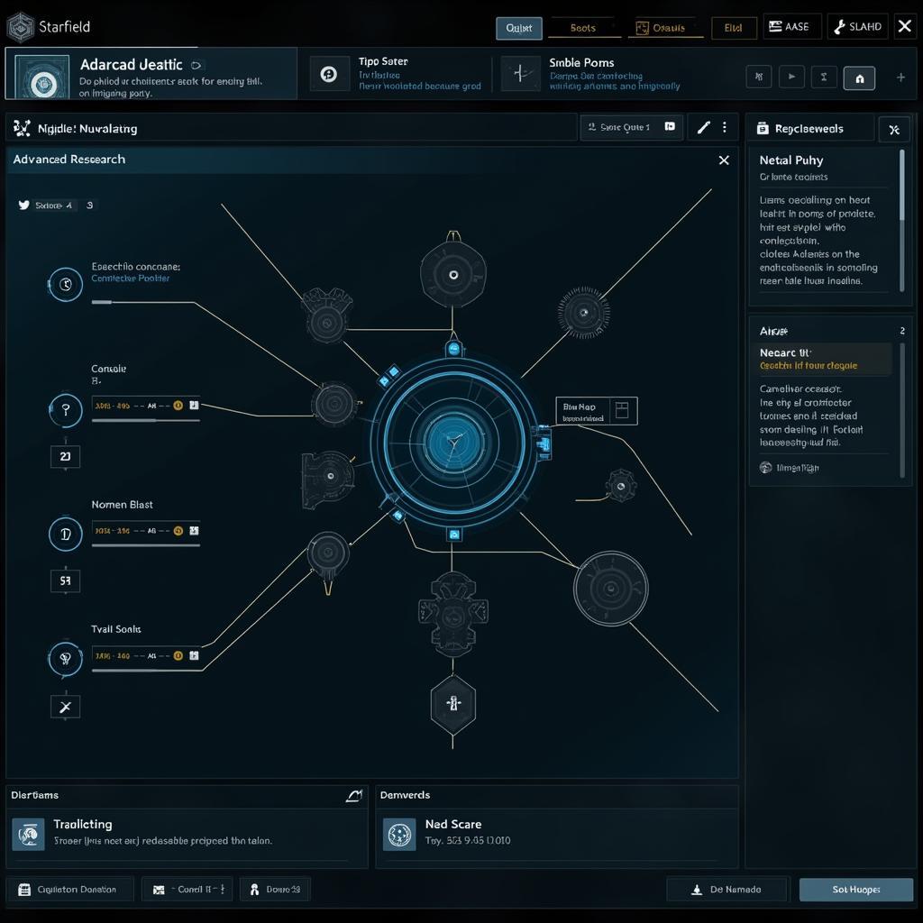 Starfield Advanced Research Screen