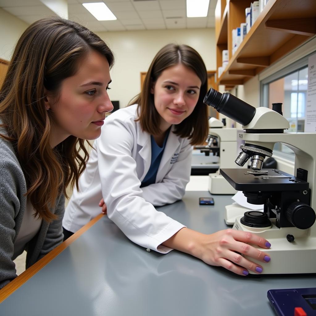 Student Participating in a Research Study