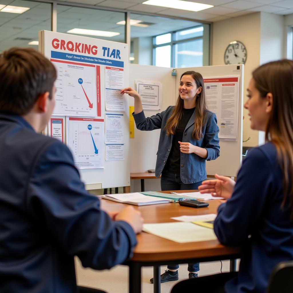 Student Presenting Science Fair Project