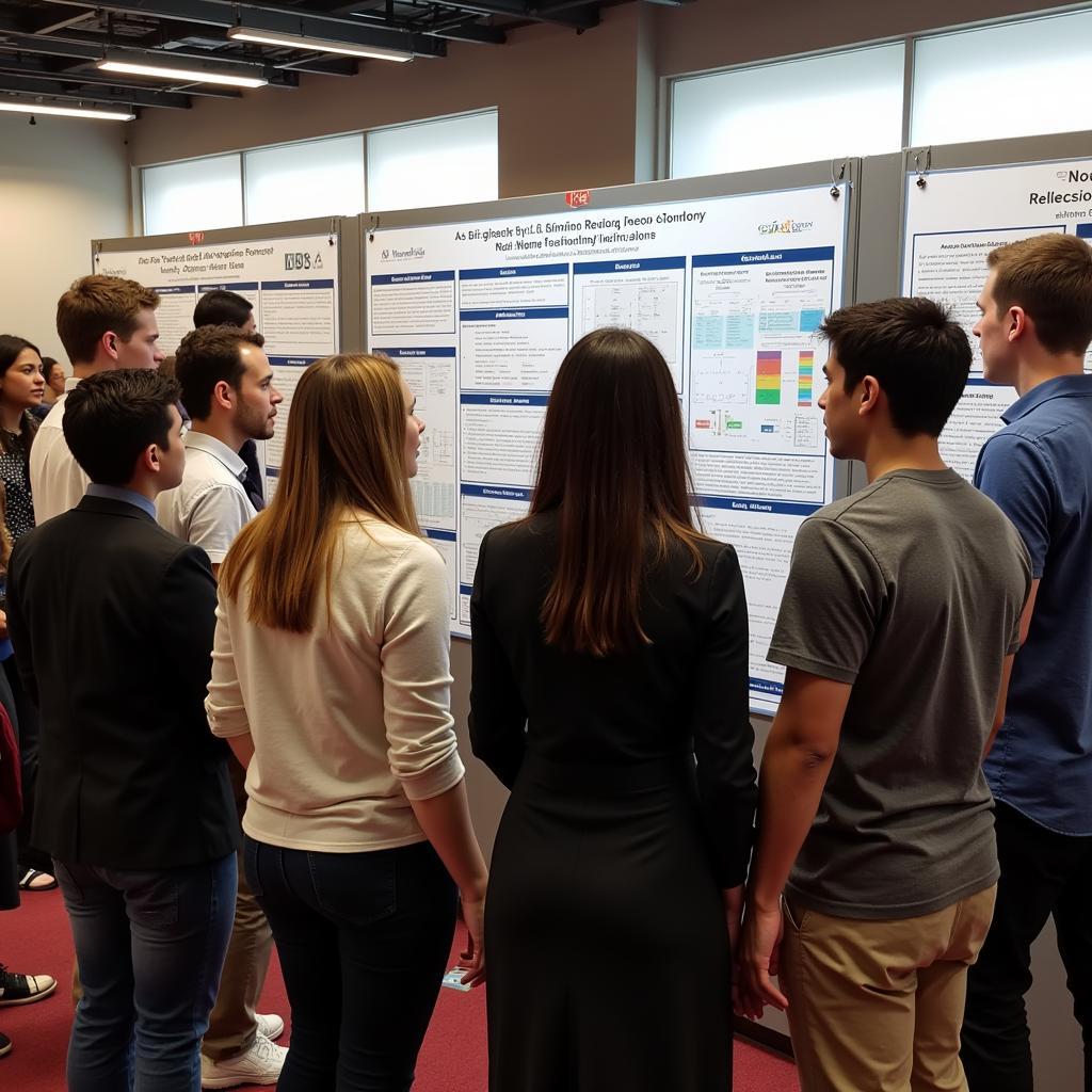 Students Presenting Research at a Conference