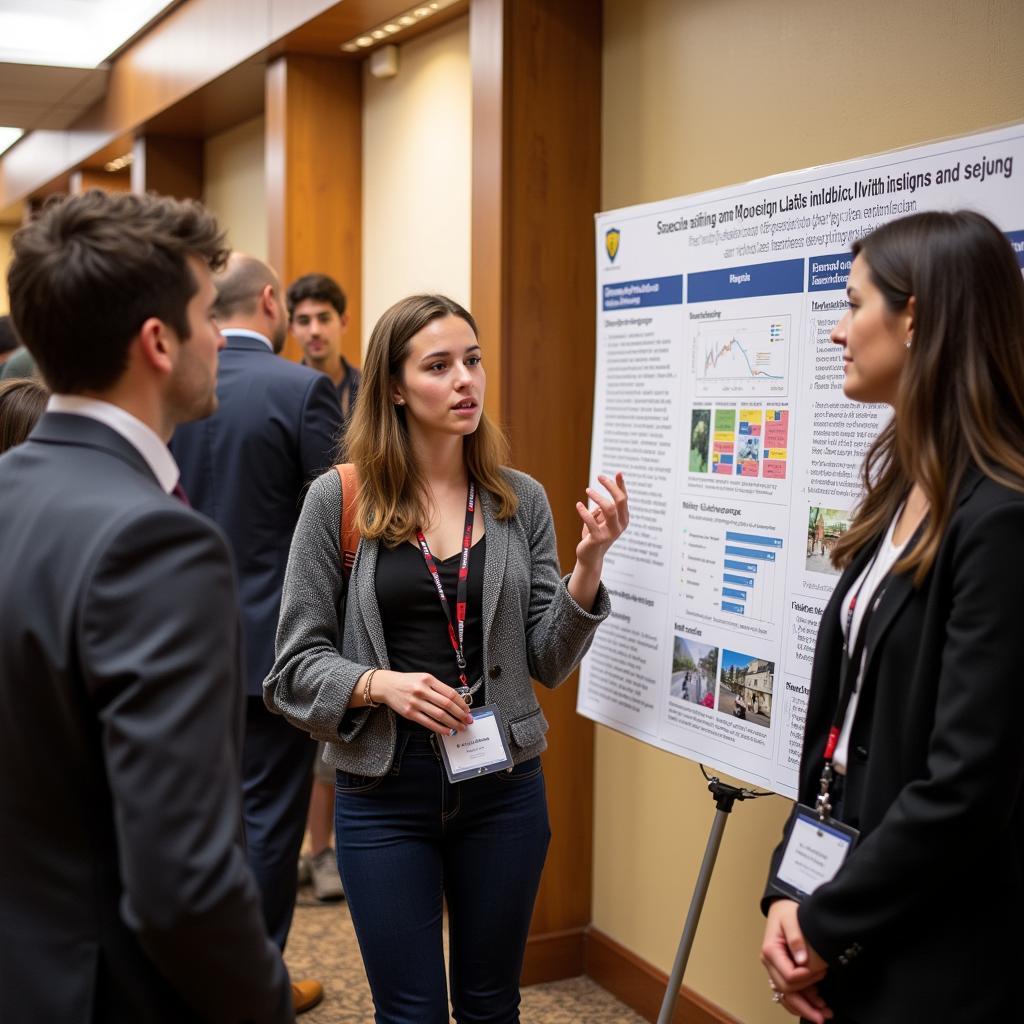 Students Presenting Research at a Conference