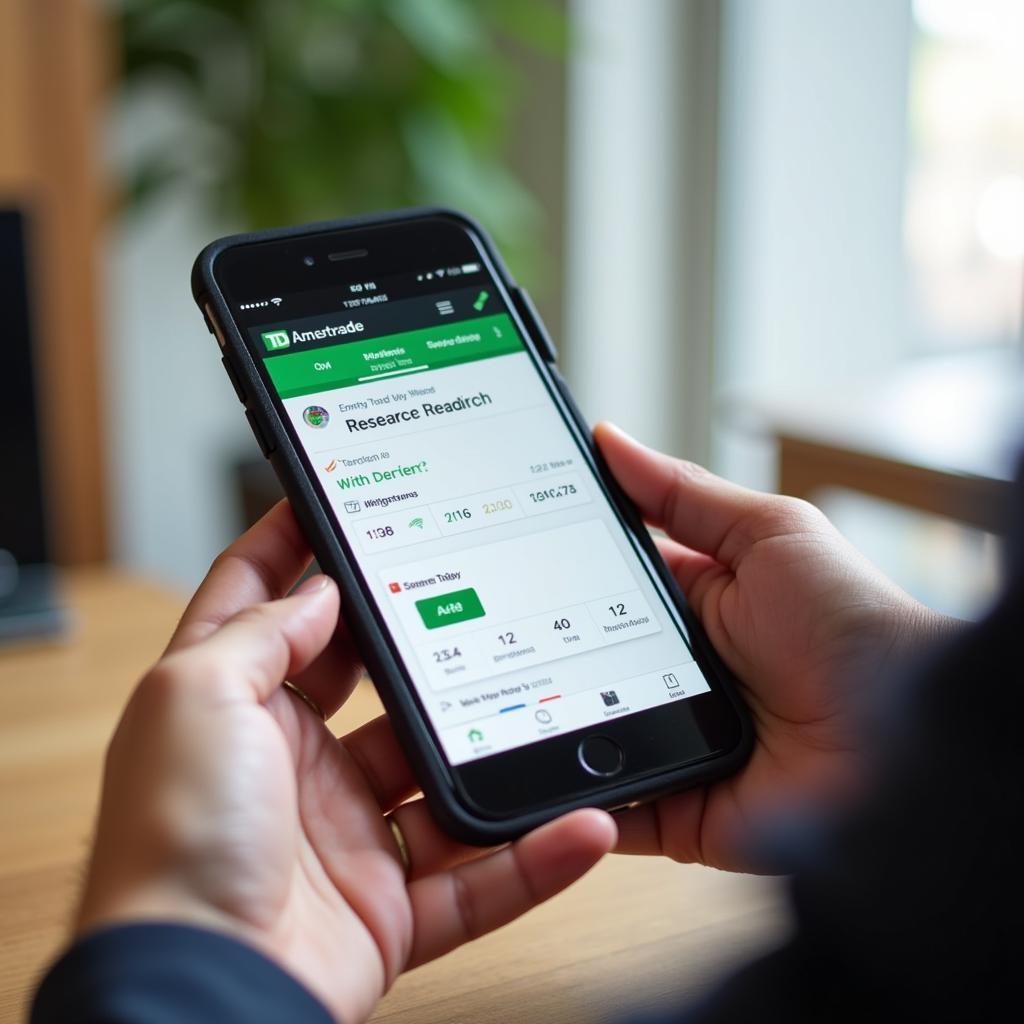 TD Ameritrade Mobile Research Access