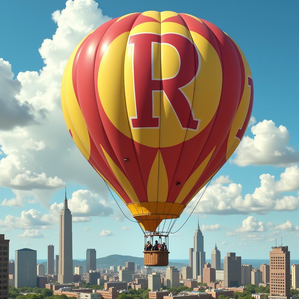 Team Go Rocket Hot Air Balloon