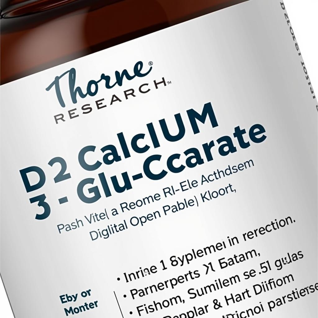 Thorne Research Calcium D-Glucarate Supplement Bottle