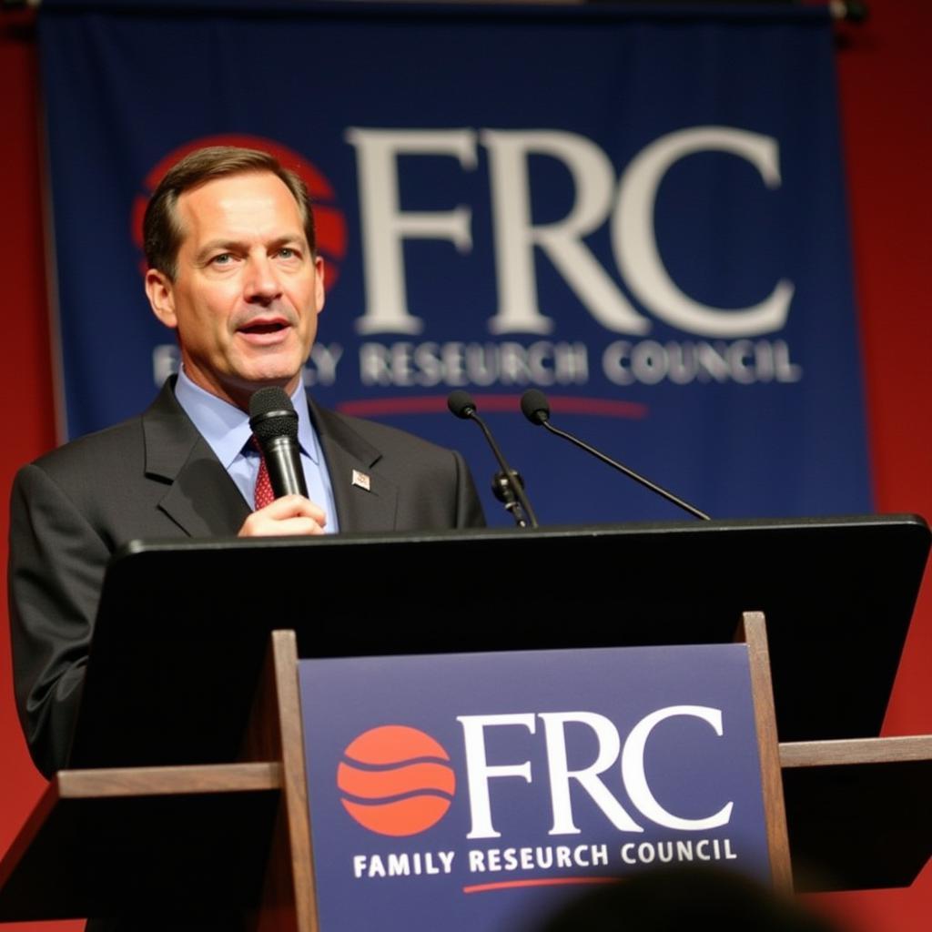 Tony Perkins speaking at a Family Research Council event