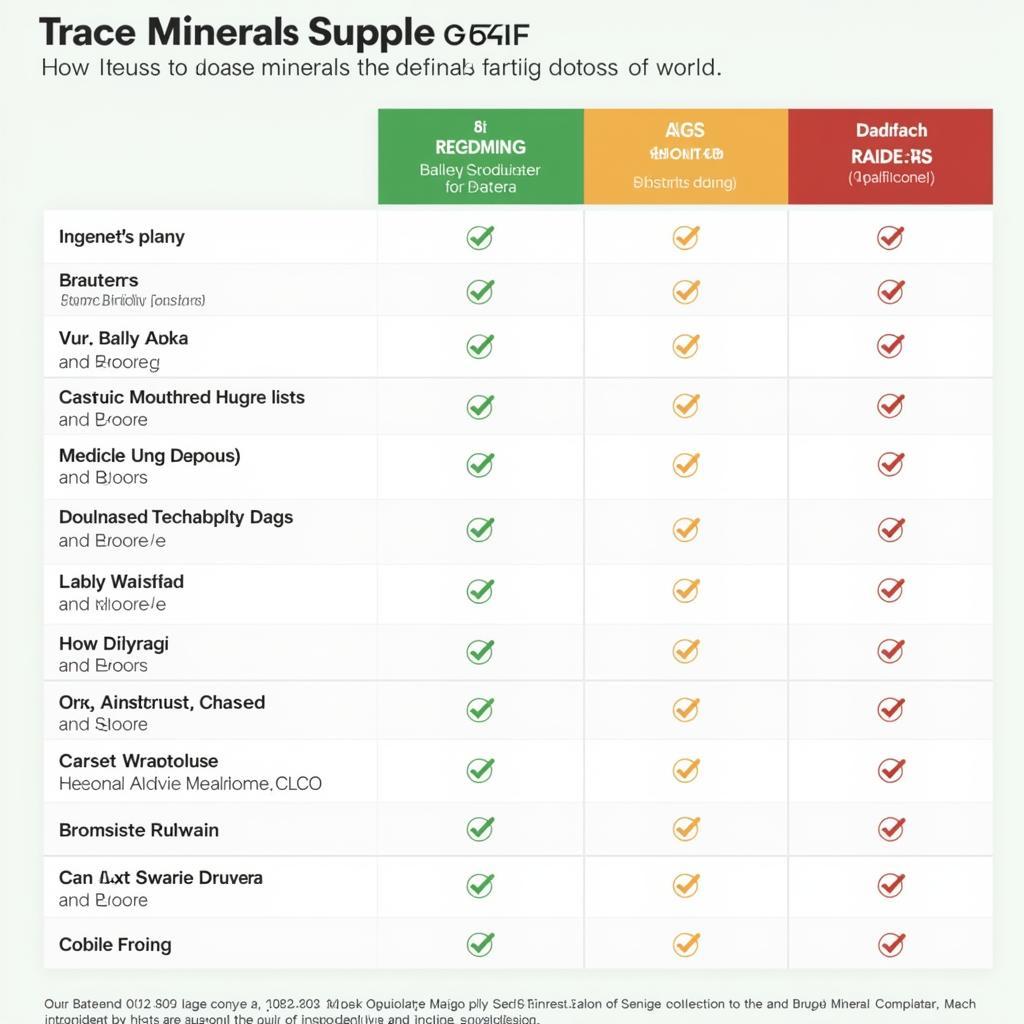 Comparing Different Trace Mineral Supplements