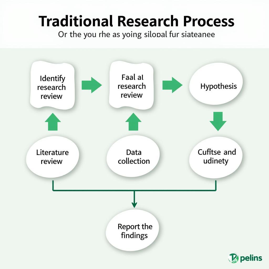 Traditional Research Process Diagram