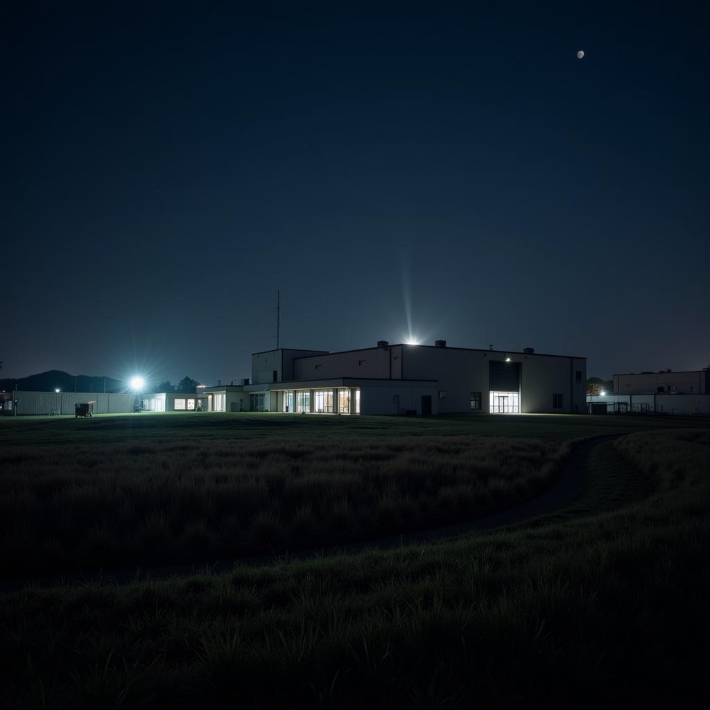 Anomalous Light at Transportation Research Center at Night