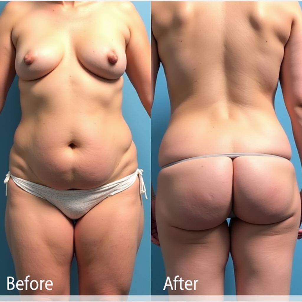 Before and After Tummy Tuck Comparison