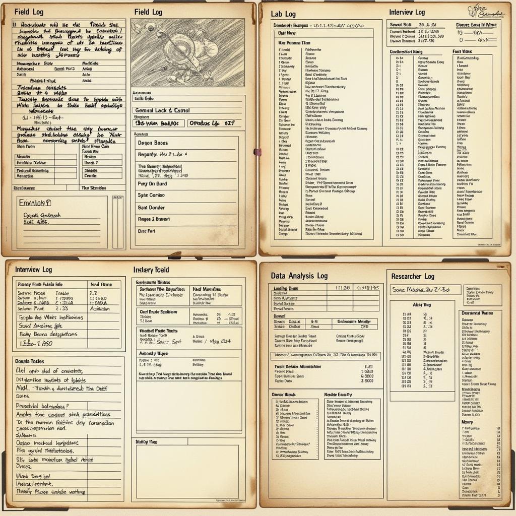 Different Types of Research Logs: Field, Lab, Interview, Data Analysis