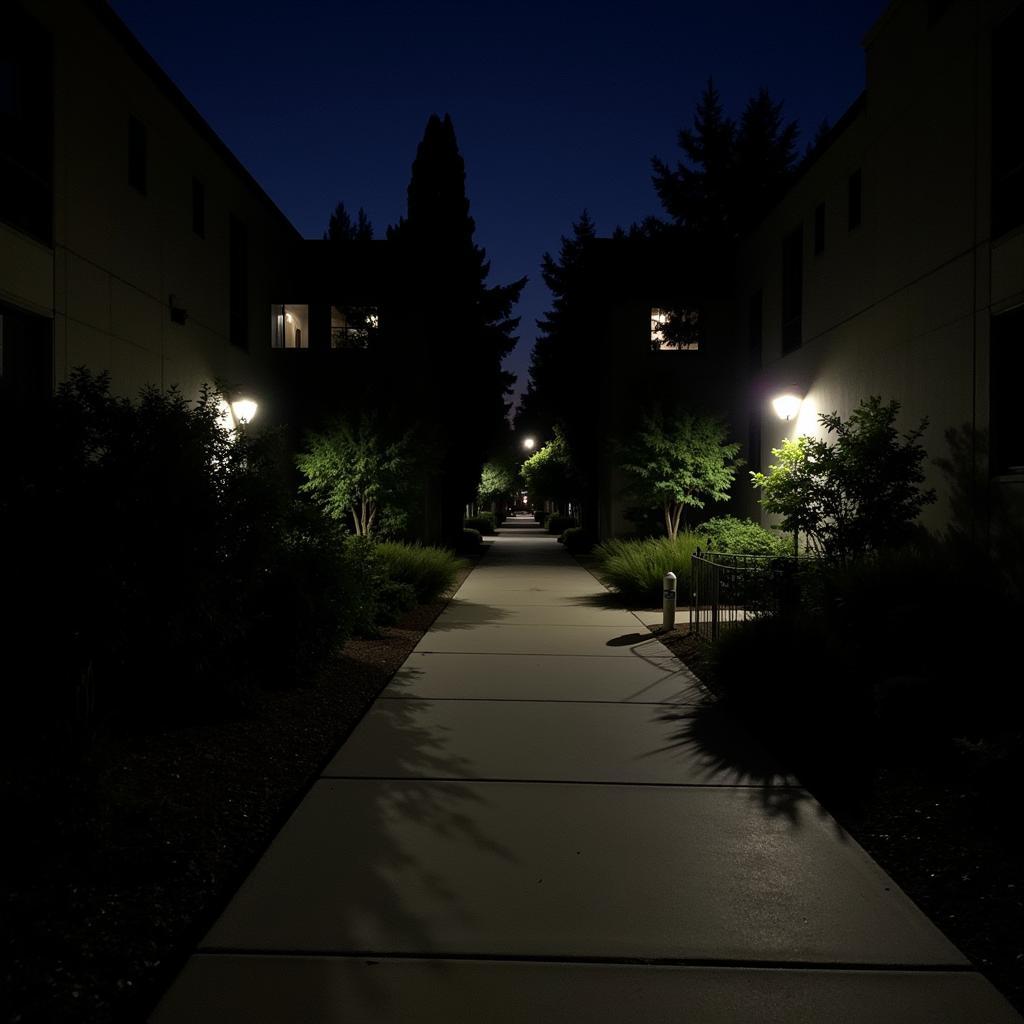 Night View of UCI Research Park The Commons