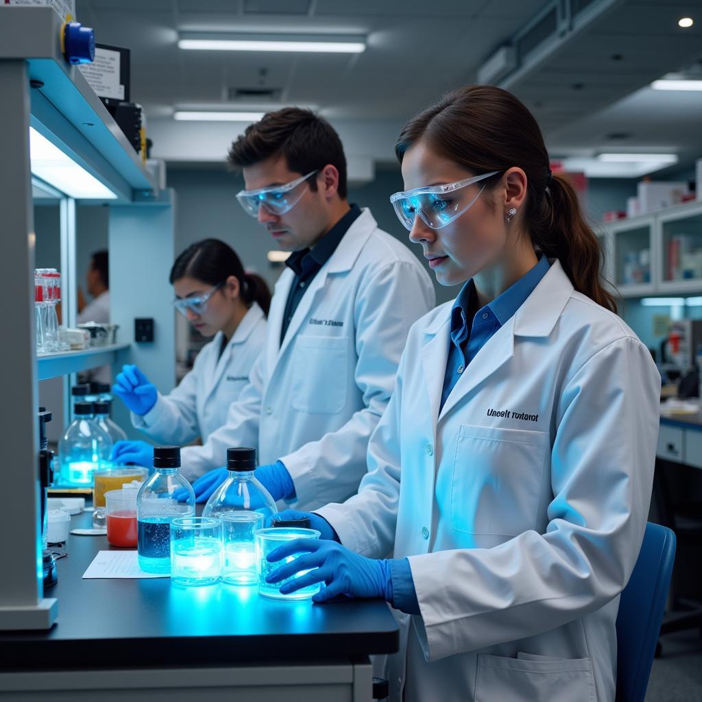 UPenn Research Lab Scientists Working on Experiments