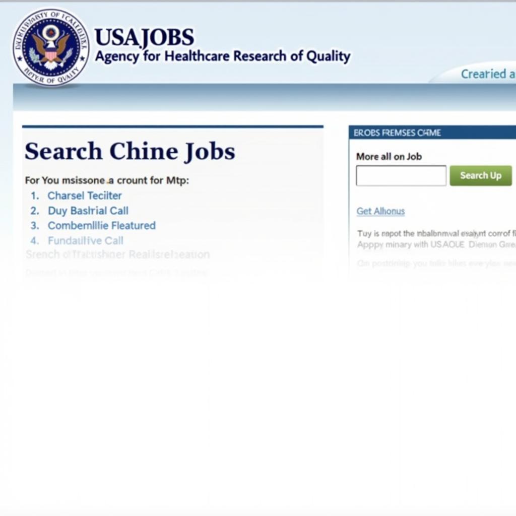 Searching for AHRQ Jobs on USAJOBS