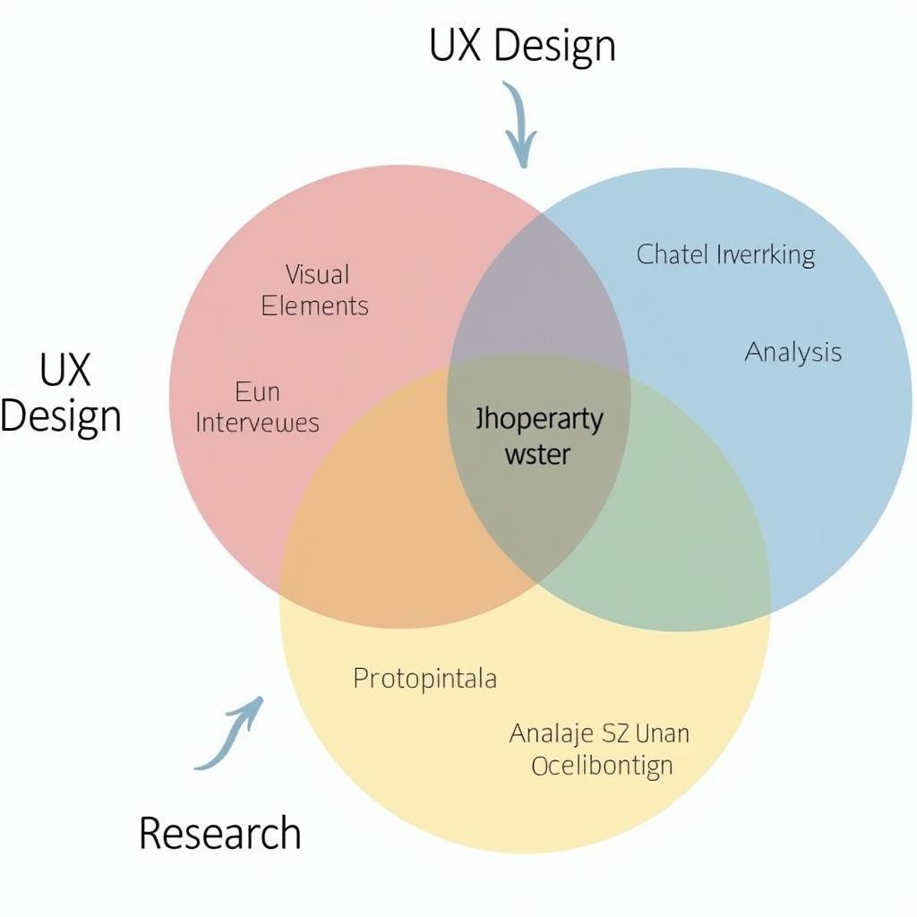 UX Design vs. UX Research Diagram