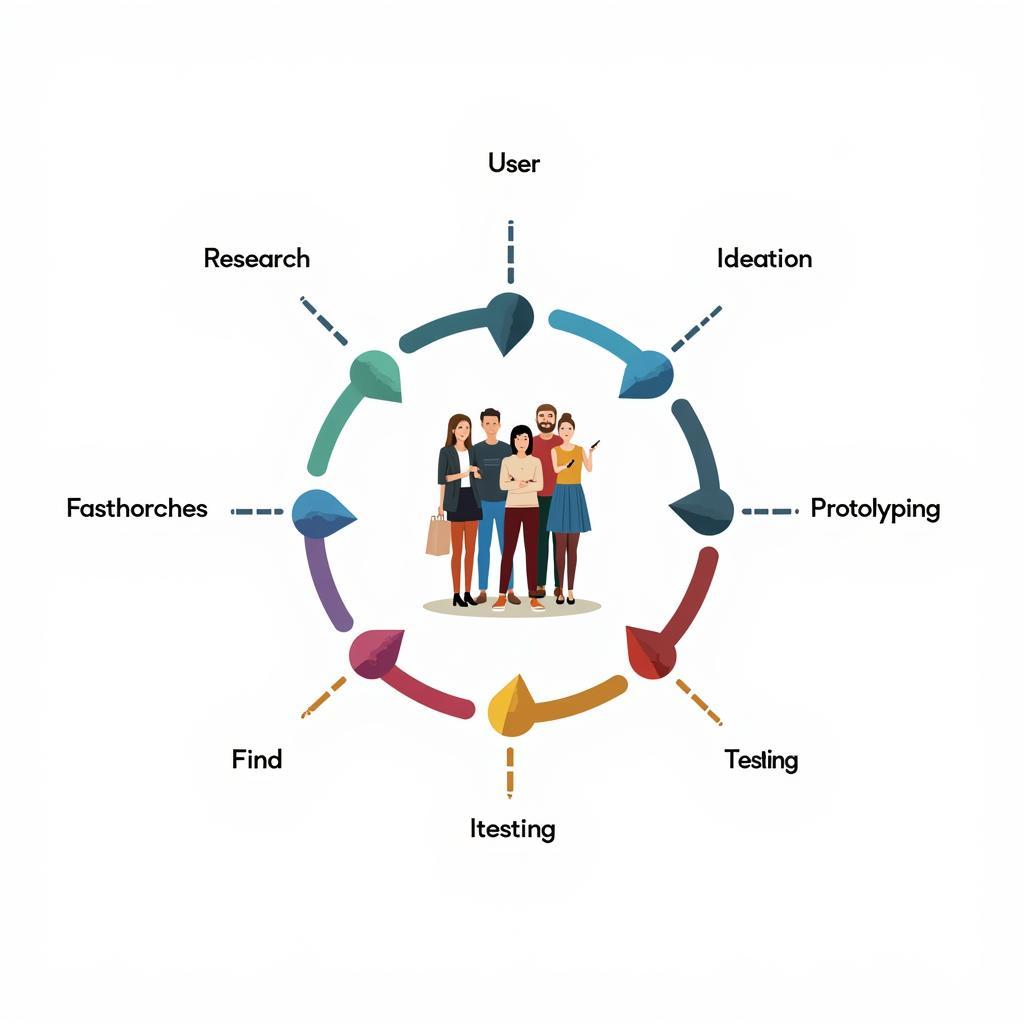 UX Research Process Illustration