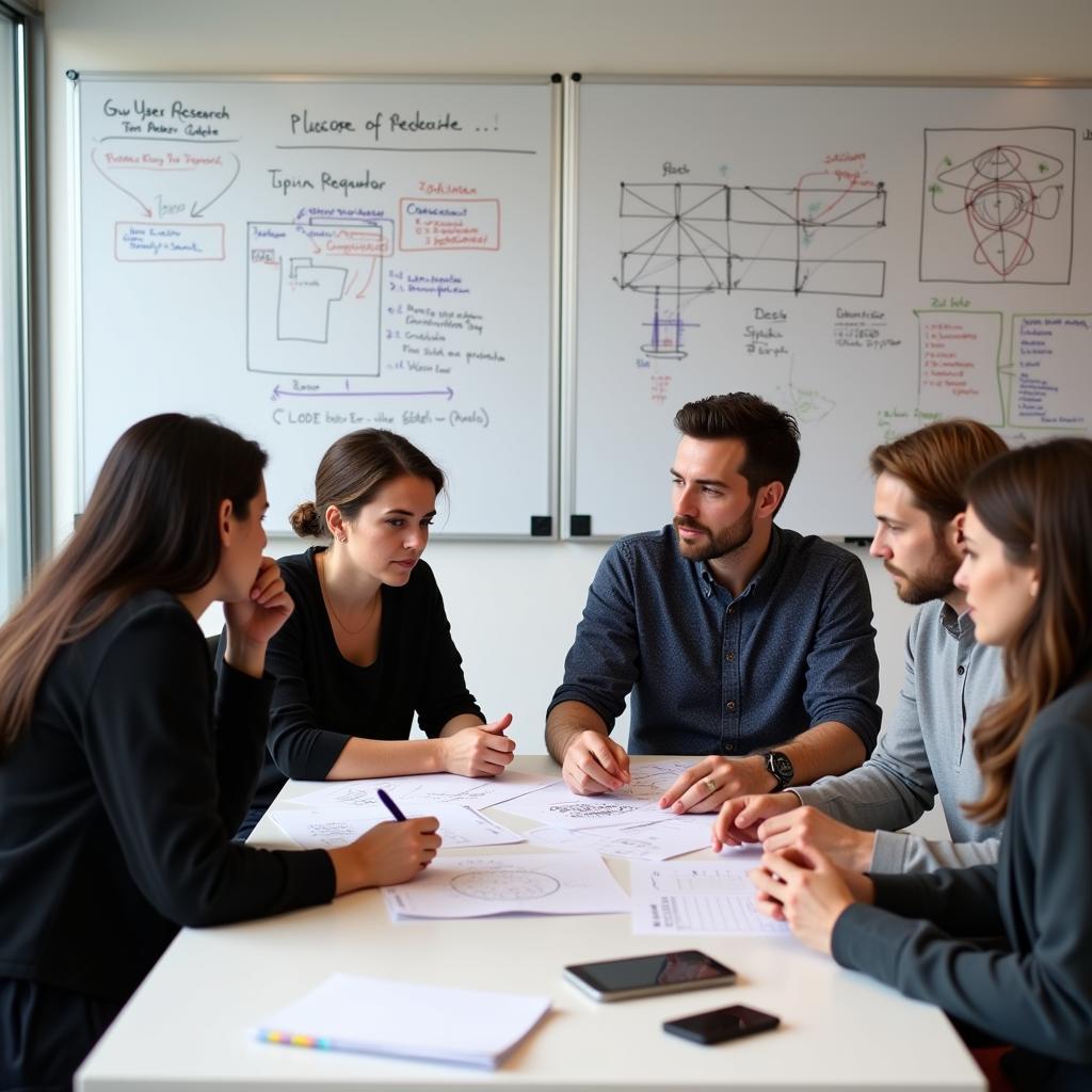 UX Research Team Collaborating on a Project