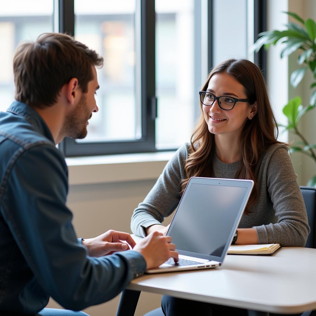 UX Researcher Conducting User Interview