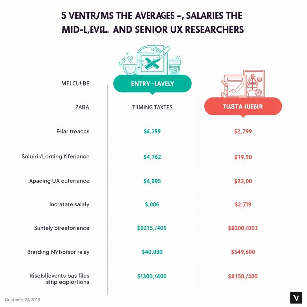 UX Researcher Salary Comparison by Experience Level