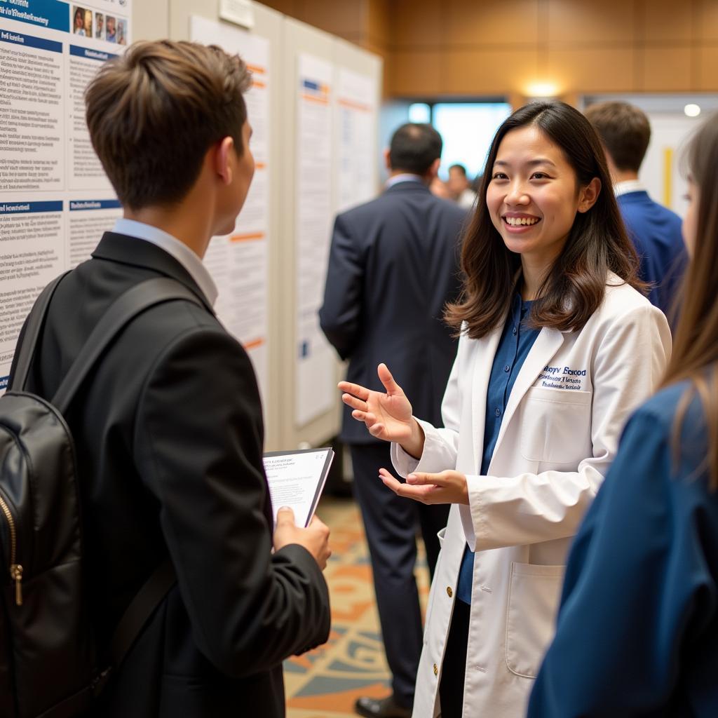 VCU Medical Student Presenting Research Findings