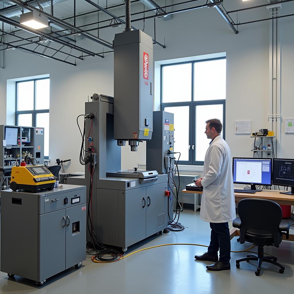 Vibration Testing Equipment in a Laboratory Setting