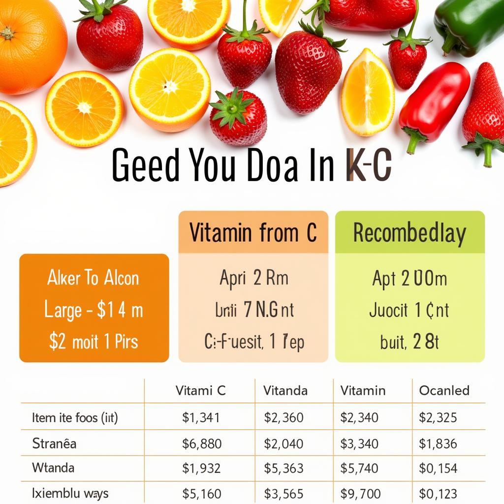 Vitamin C Rich Foods and Optimal Dosage