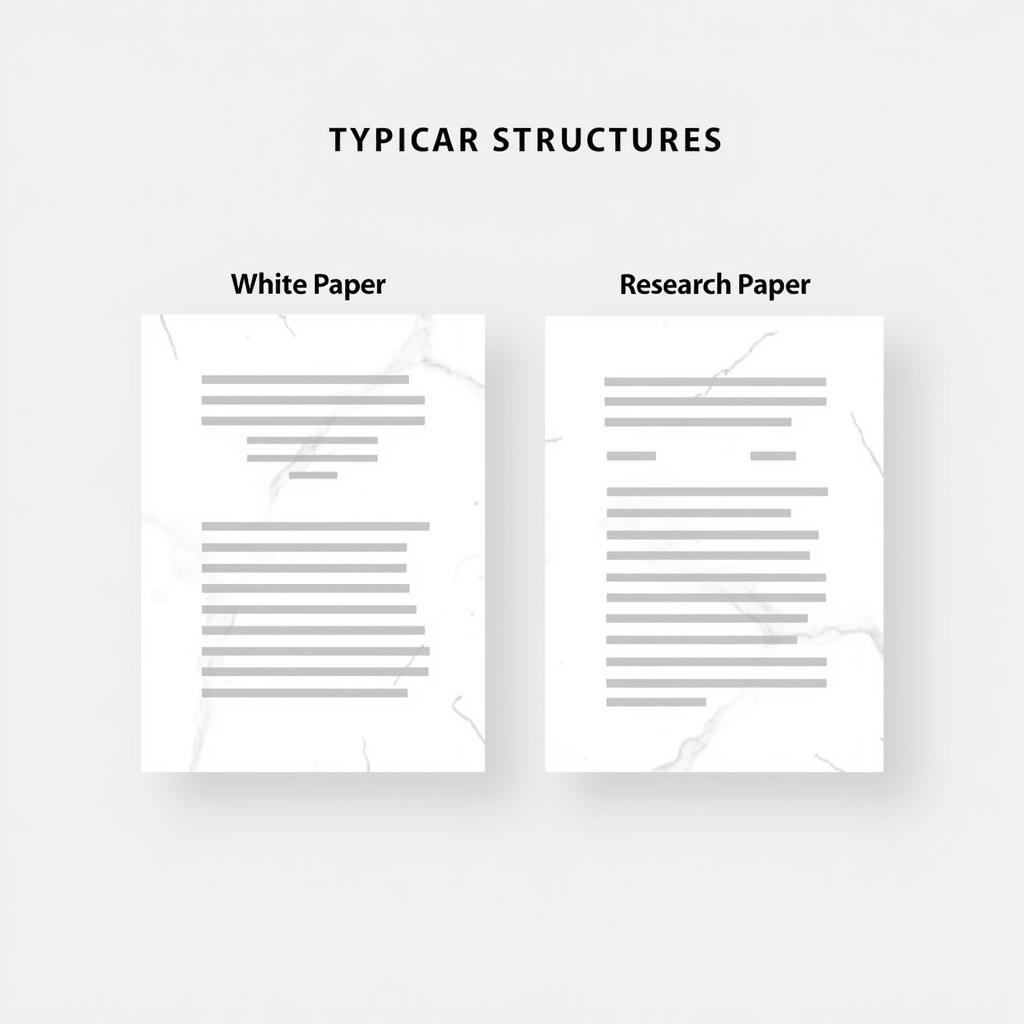 White Paper vs. Research Paper Structure Comparison