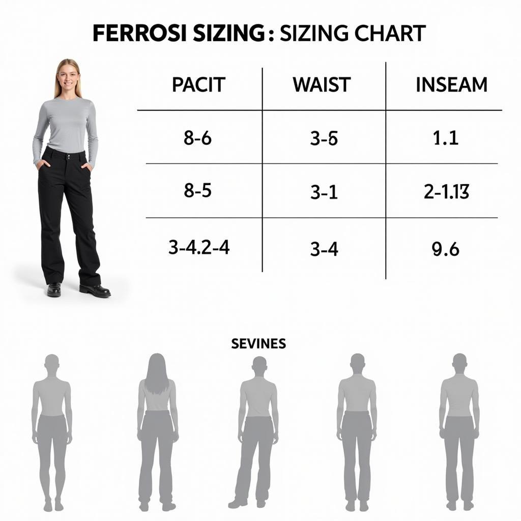 Women's Outdoor Research Ferrosi Pant Sizing Chart