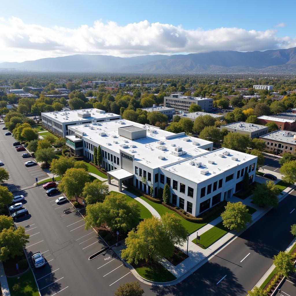 Aerial view of Zymo Research headquarters in Irvine, California