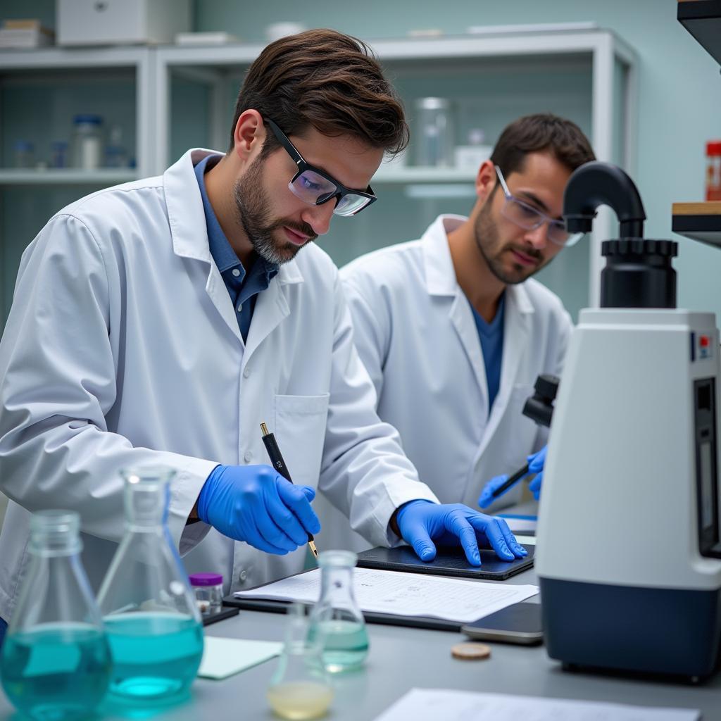 Adsorption Research Inc. scientist conducting experiments in a laboratory