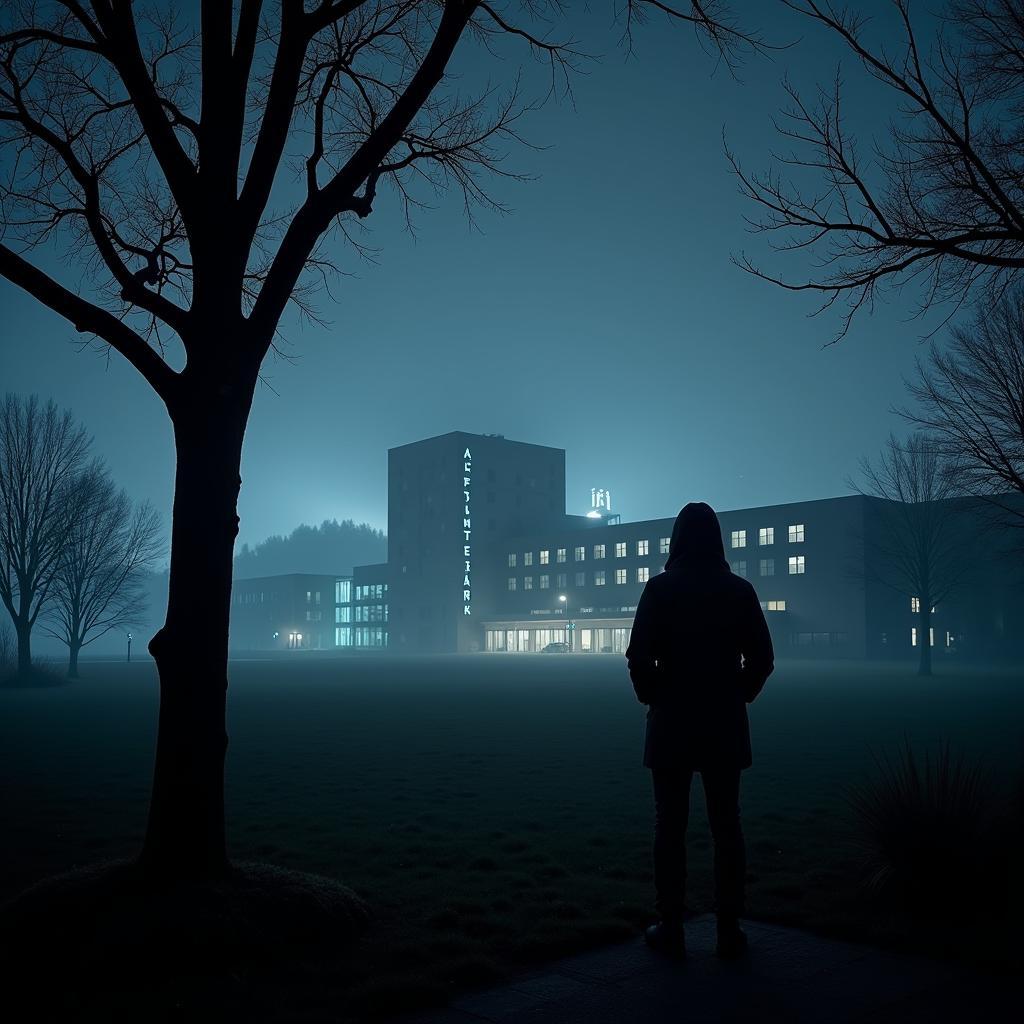 Alexan Research Park at Night