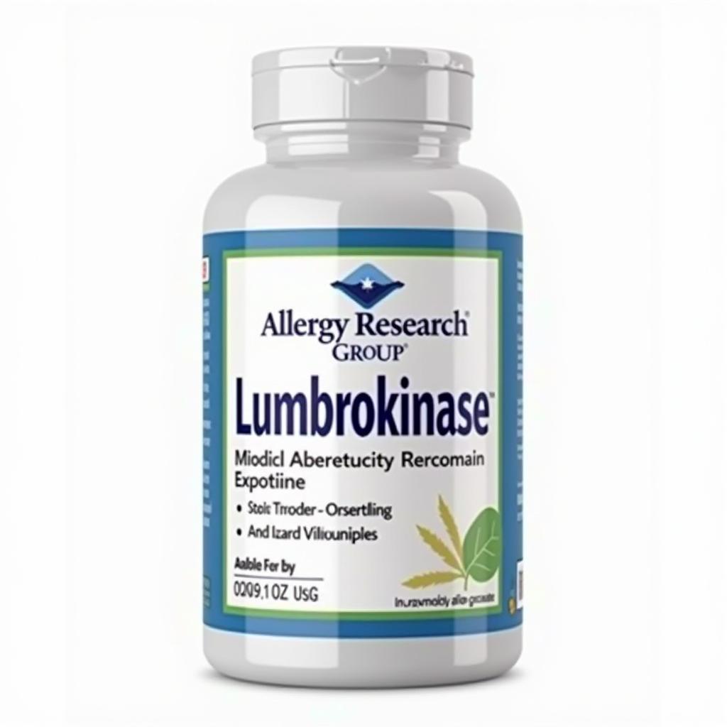 Allergy Research Group Lumbrokinase Product