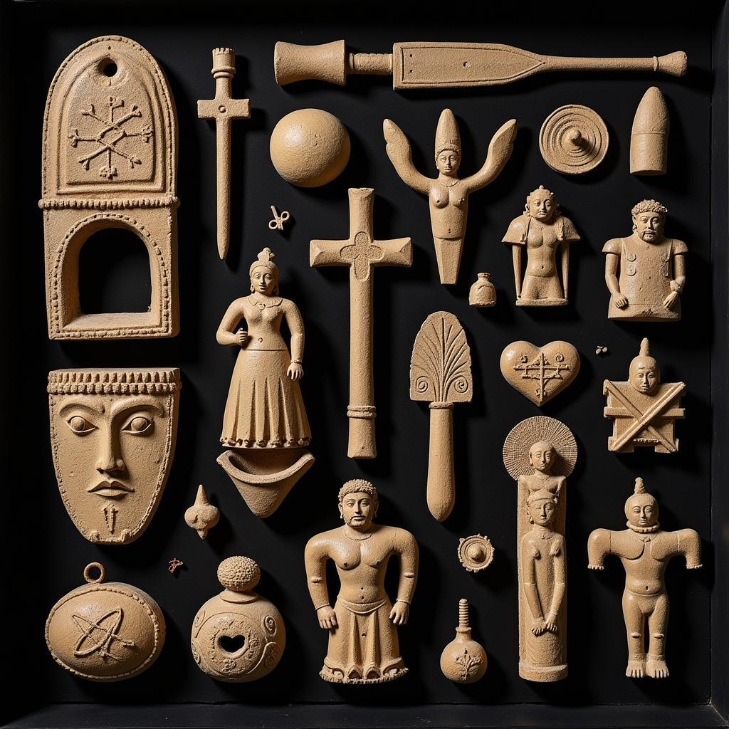 Ancient Cuban Artifacts and Symbols related to supernatural beliefs