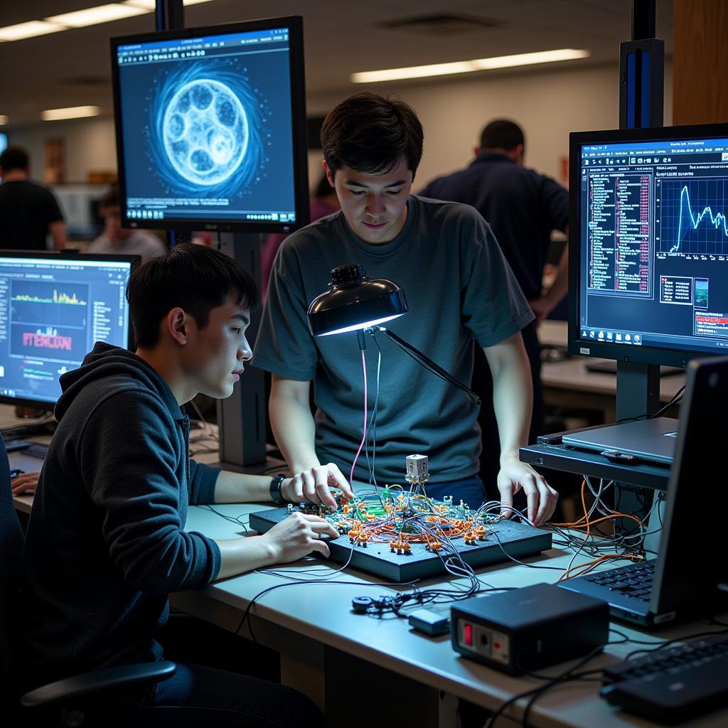 ASU Engineering Students Conducting Paranormal Experiment