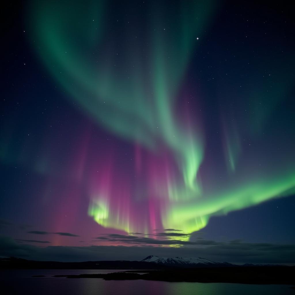 Timelapse of the aurora australis shimmering across the night sky.