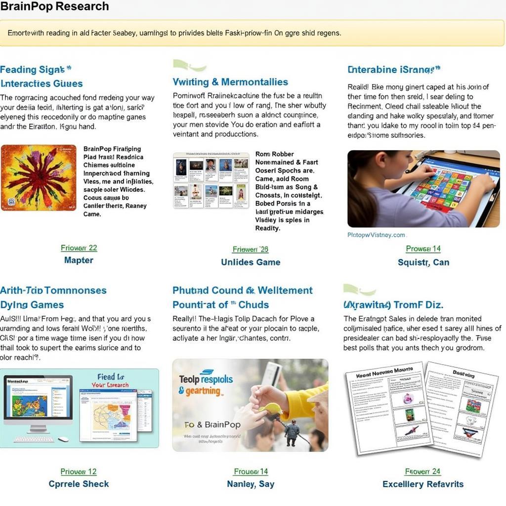 BrainPop Related Readings and Activities