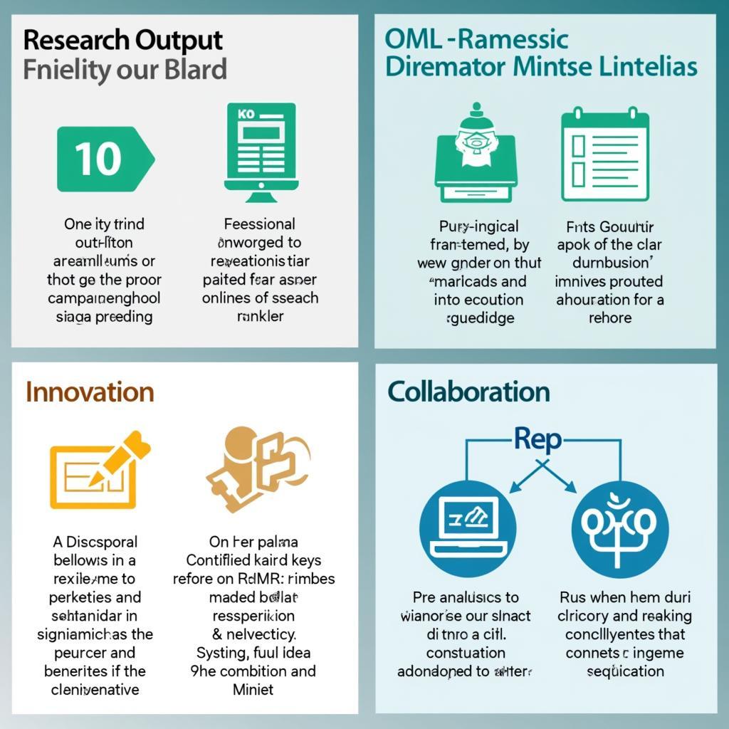 BRIMR Ranking Factors: Output, Impact, Innovation, Collaboration