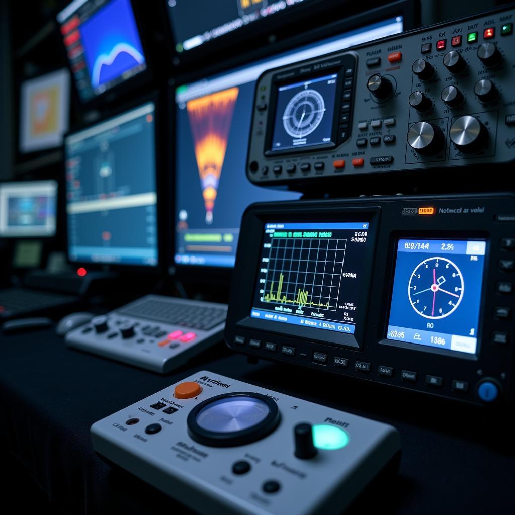 Equipment used to test broadband speeds in a lab