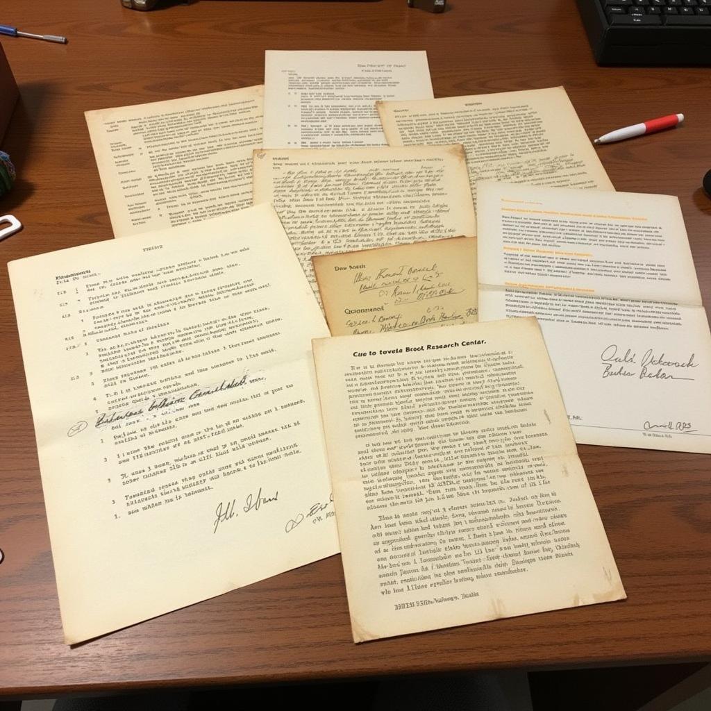 Historical documents related to the Brock Research Center