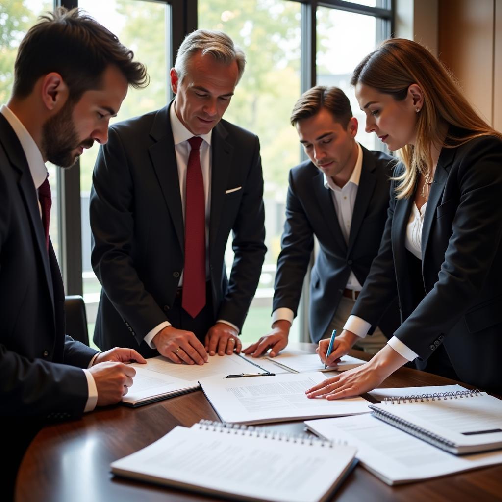 Brockovich Research & Consulting Legal Team Reviewing Case Files