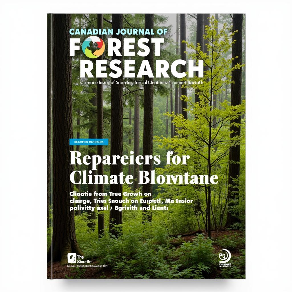 Cover of the Canadian Journal of Forest Research