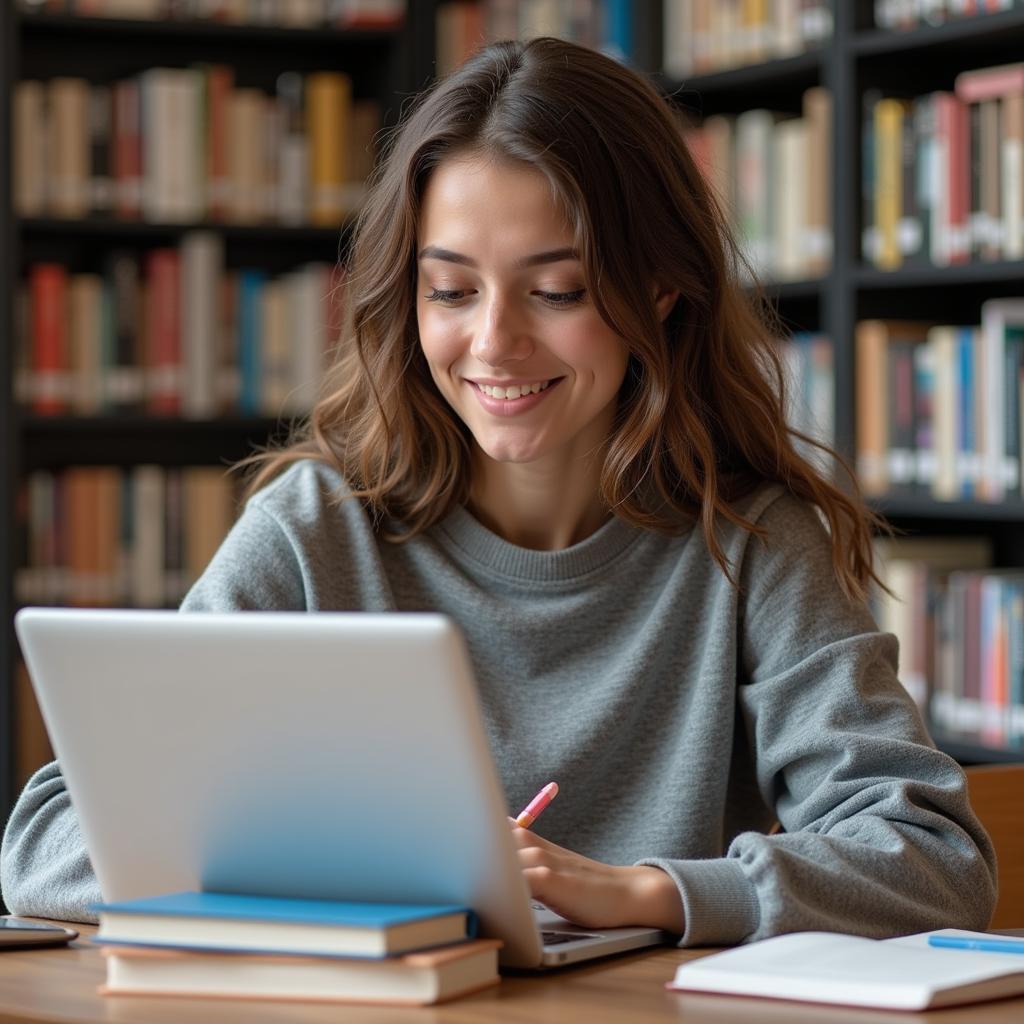 Student Choosing Research Topic