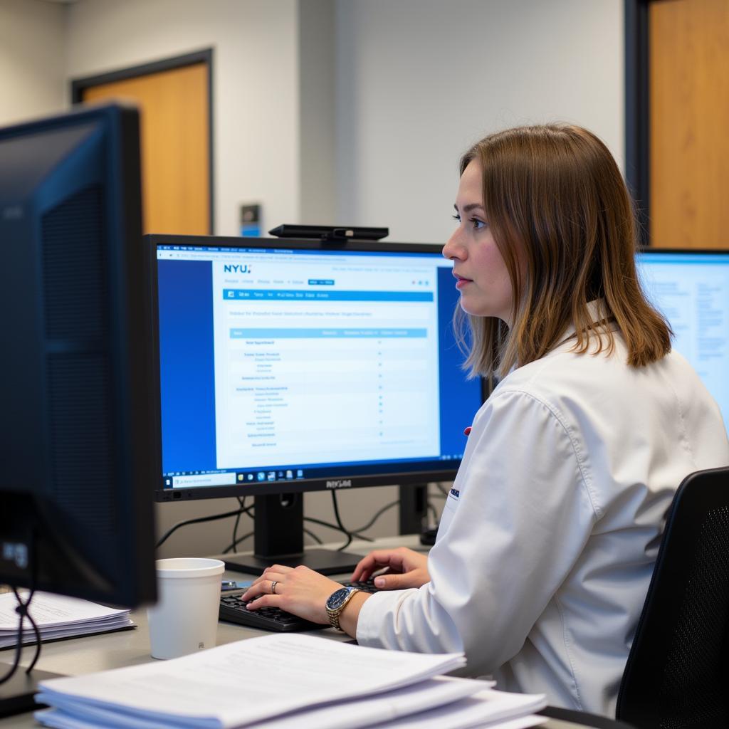 Clinical research coordinator at NYU working on a trial