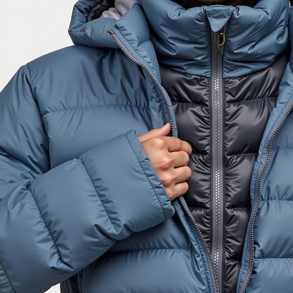 Close-up of Helium Down Jacket Fabric