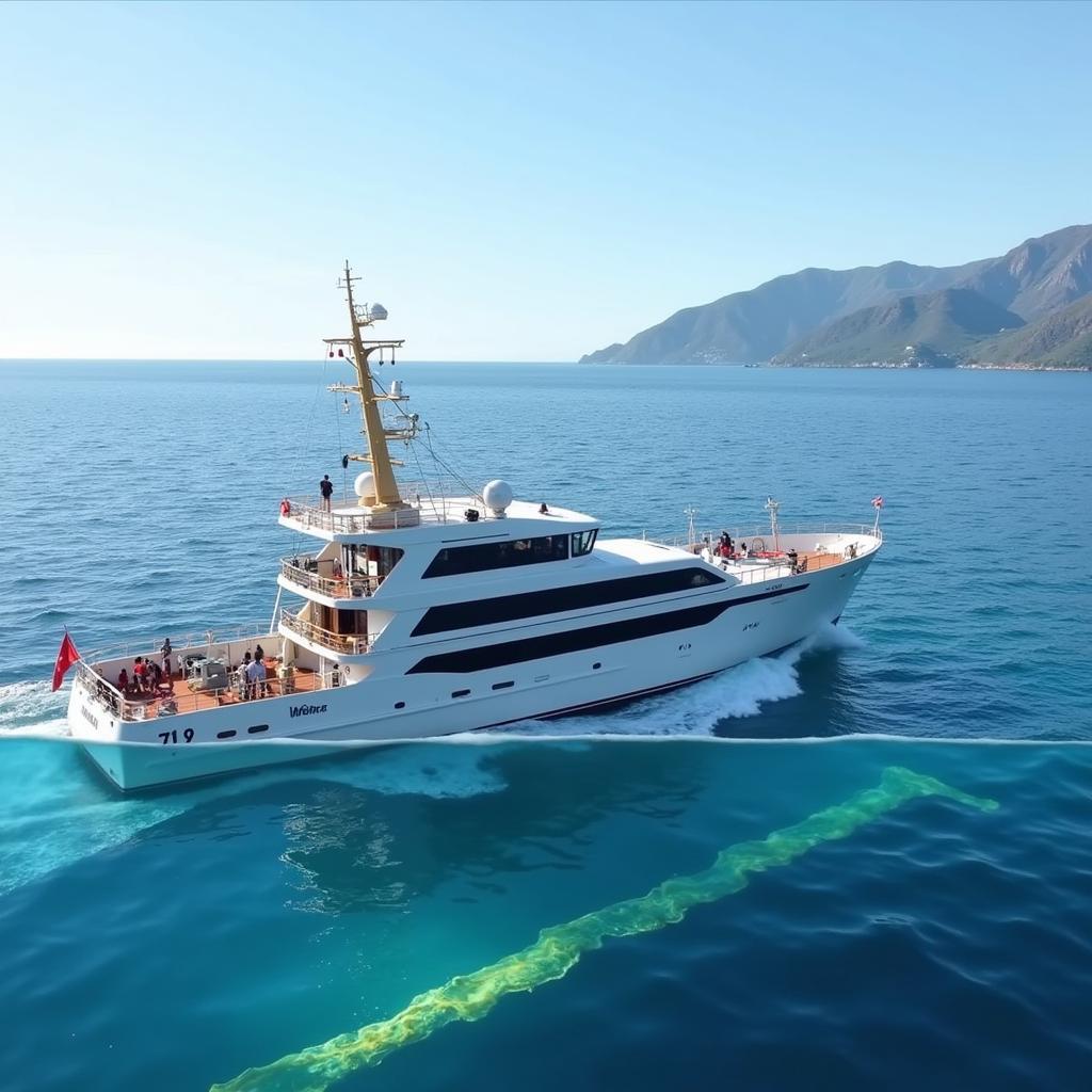 Oceanographic Survey Vessel at the Coastal Research Limit