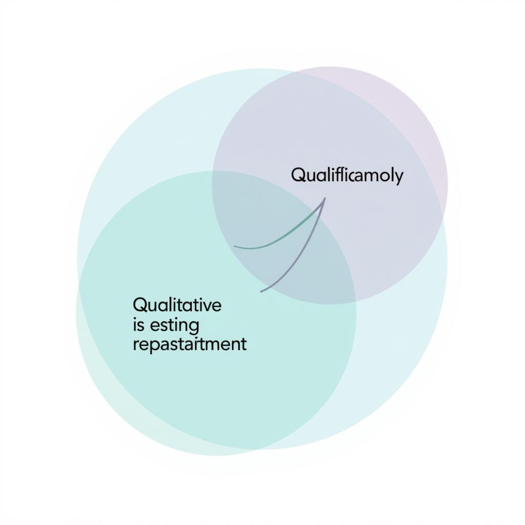 Chart illustrating the combination of qualitative and quantitative data