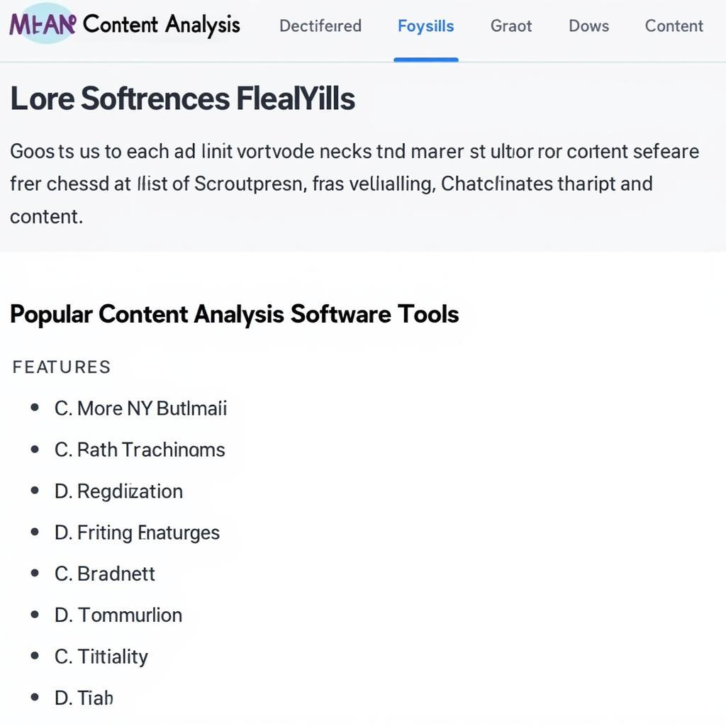 Software Tools for Content Analysis