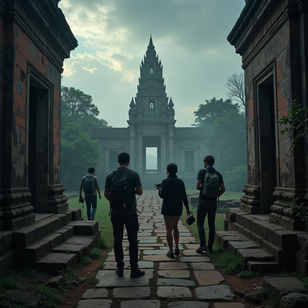 Convex Research Team Investigating an Ancient Temple in Myanmar